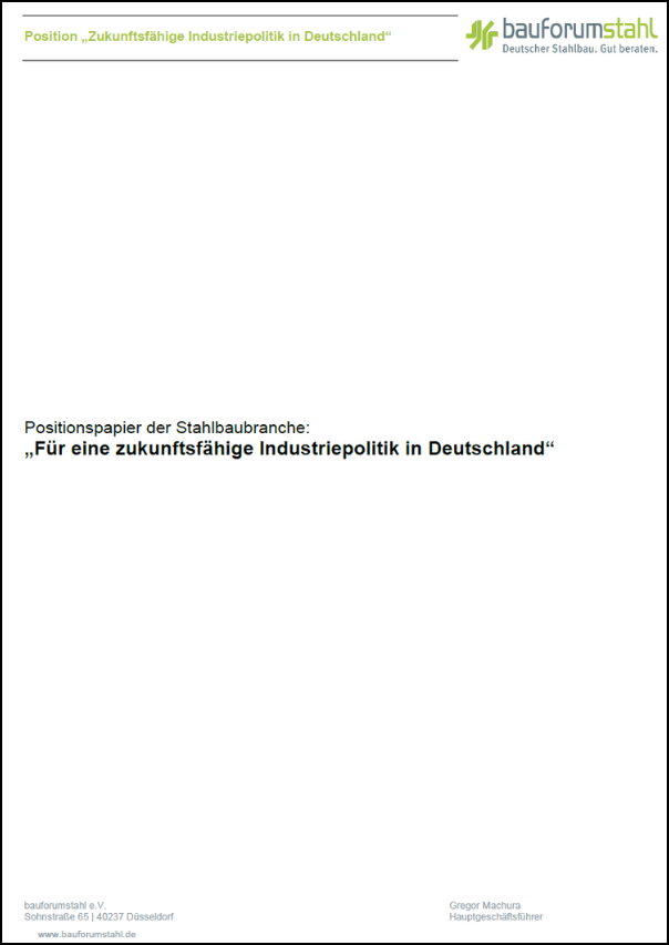 Positionspapier-Stahlbaubranche