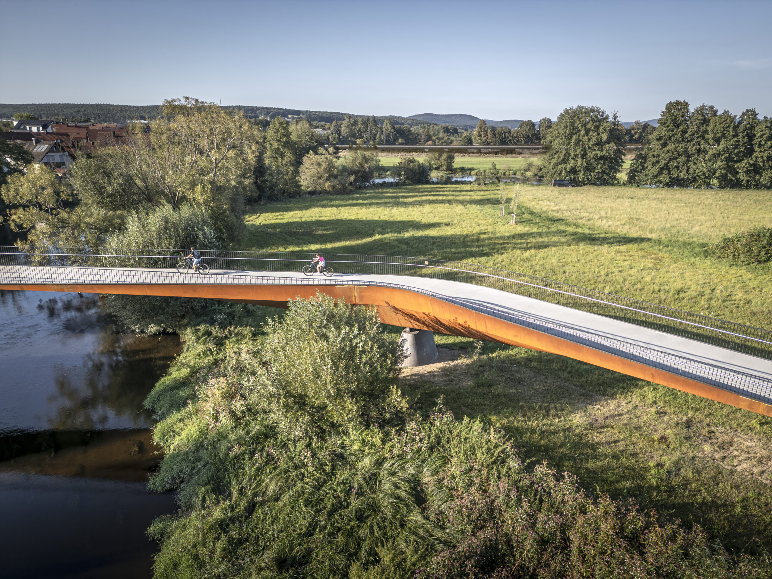 Regenbrücke Roding - Anerkennung Ingenieurpreis des Deutschen Stahlbaues 2026